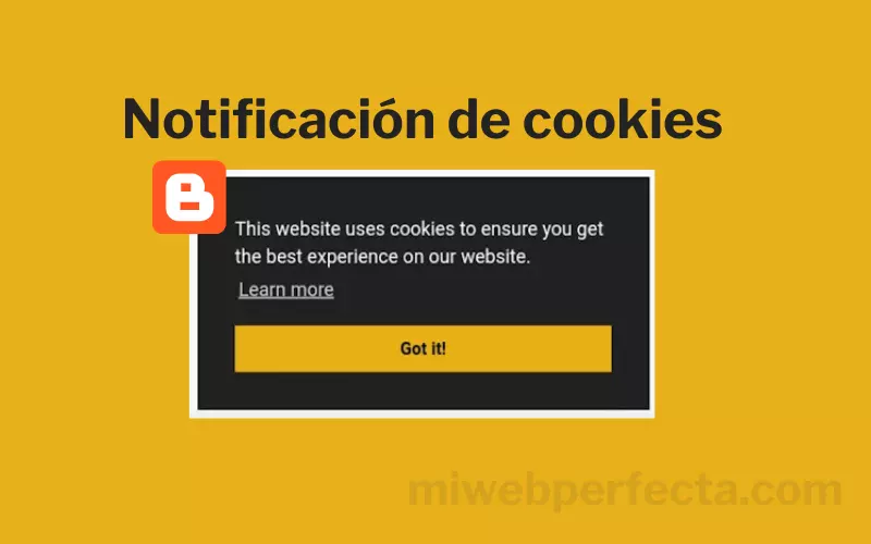 Instalar Notificaciones de Cookies en Blogger