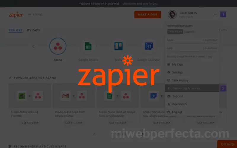 Integración de WordPress y Zapier