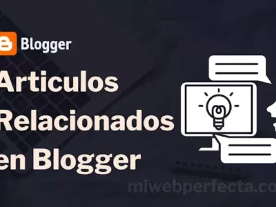 artículos relacionados en medio de una entrada en Blogger